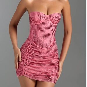 Pink rhinestone oh Polly dress